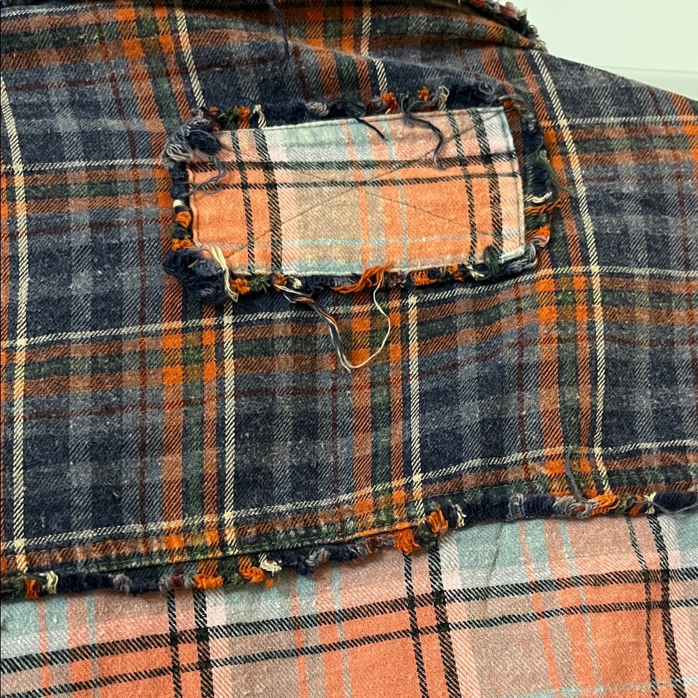 Oli & Hali Plaid Button Down Shirt - Red and Blue - Picture 12 of 12